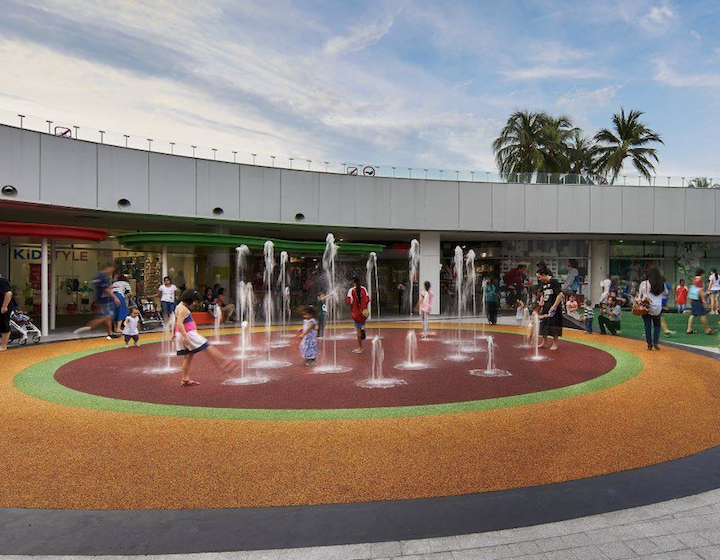 vivocity harbourfront centre playcourt - water park singapore water playground singapore